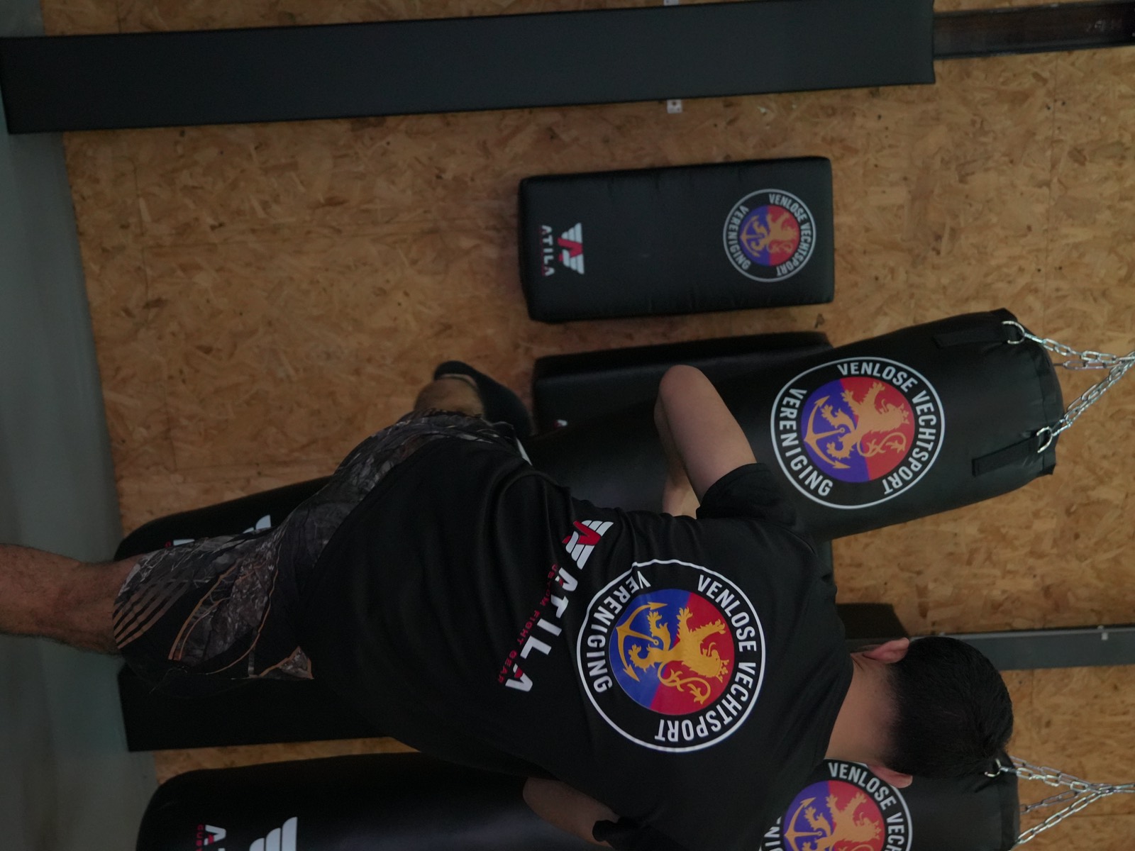 Kickboksen training in de zaal